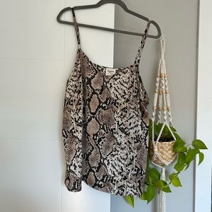Hayden Snake Print Tank Top - 1X